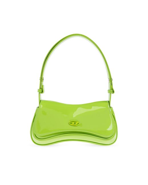 DIESEL Green Shoulder Bag Play Clutch