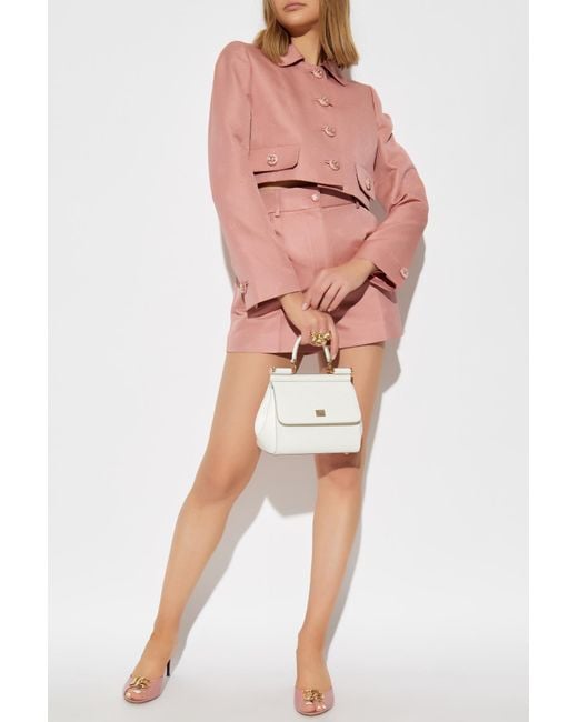 Dolce & Gabbana Pink Short Jacket