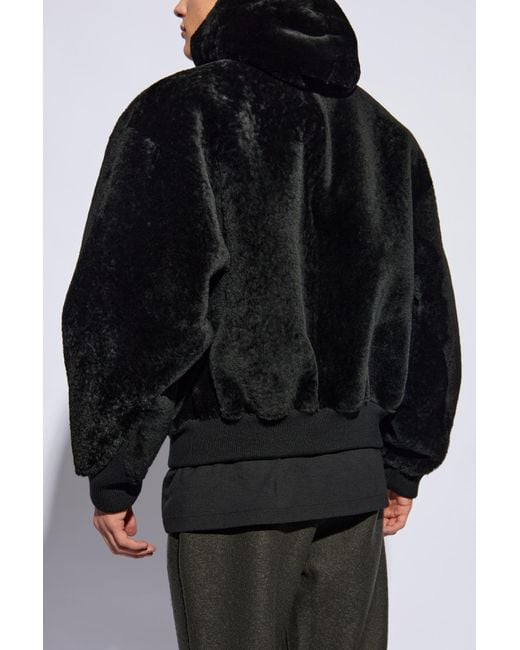 Fear Of God Black Furry Jacket, for men