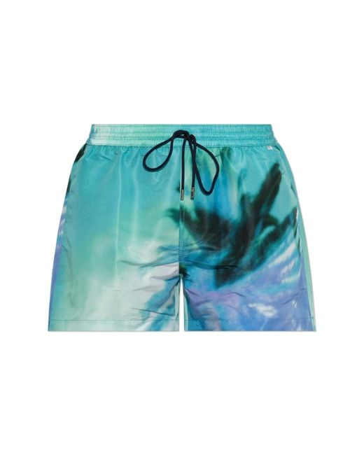 Paul Smith Blue Swim Shorts for men