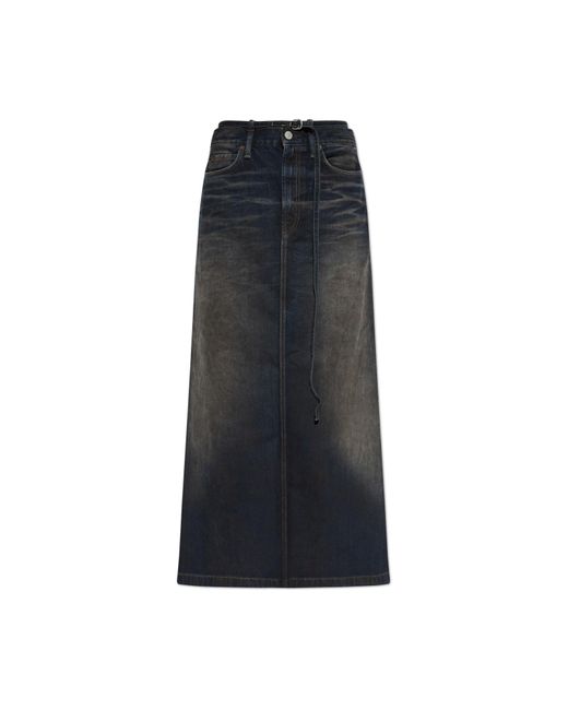 Acne Black Denim Skirt