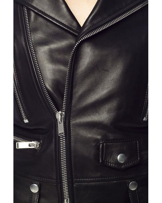 Saint Laurent Biker Jacket in Black | Lyst
