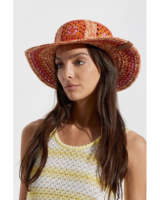 Loewe Orange Straw Hat