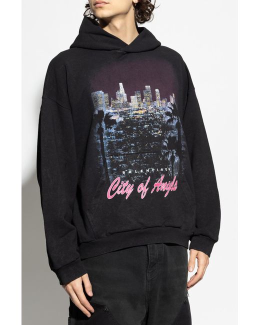 Balenciaga Black Sweatshirt With Print for men