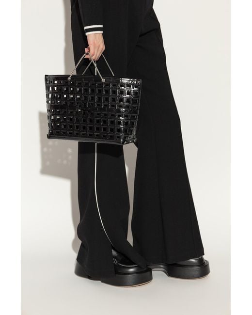 Tory Burch Black Leather Bag 'Market'
