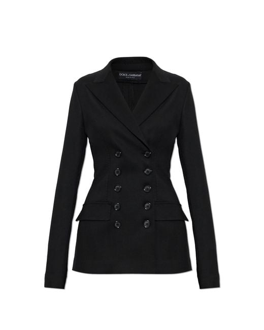 Dolce & Gabbana Black Wool Blazer
