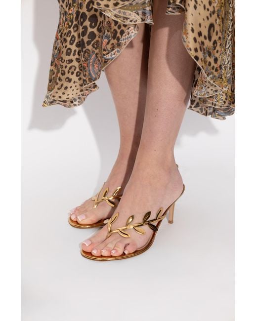 Gianvito Rossi White Heeled Mules