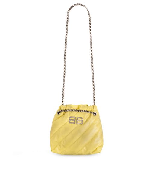 Balenciaga Yellow ‘Crush Xs’ Shoulder Bag