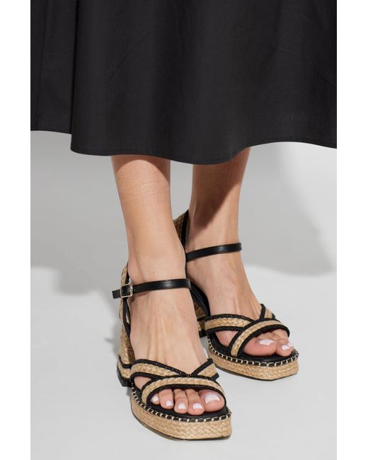 Castaner White Platform Sandals
