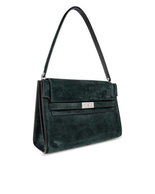 Tory Burch Green Shoulder Bag 'Lee Radziwill Large'