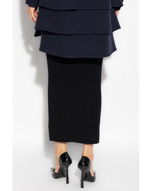 Max Mara Blue Skirt Seta