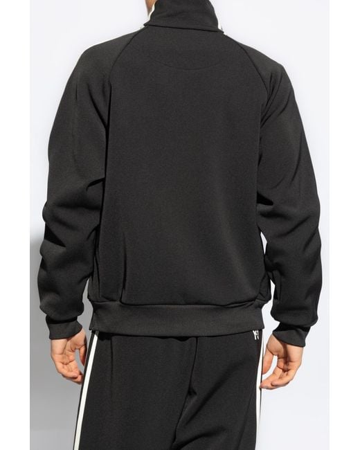 Y-3 Black Stand-Up Collar Sweatshirt, ' for men