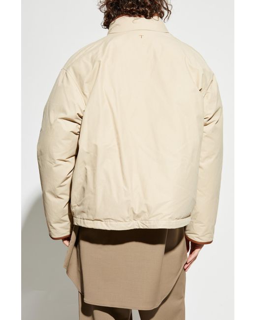Tod's Natural Down Jacket With Stand-Up Collar for men