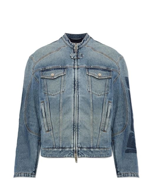 Balenciaga Blue Denim Jacket for men