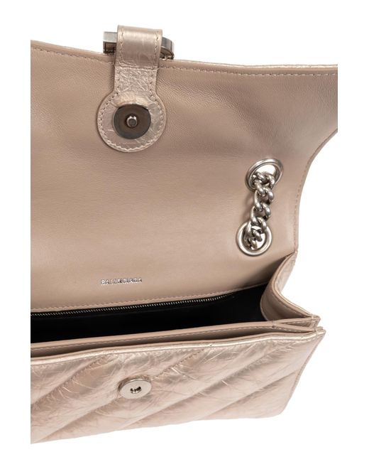 Balenciaga Natural 'crush S' Shoulder Bag,