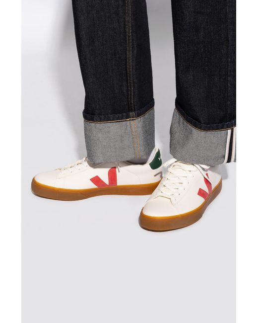 Veja White 'campo Chromefree Leather' Sneakers, for men