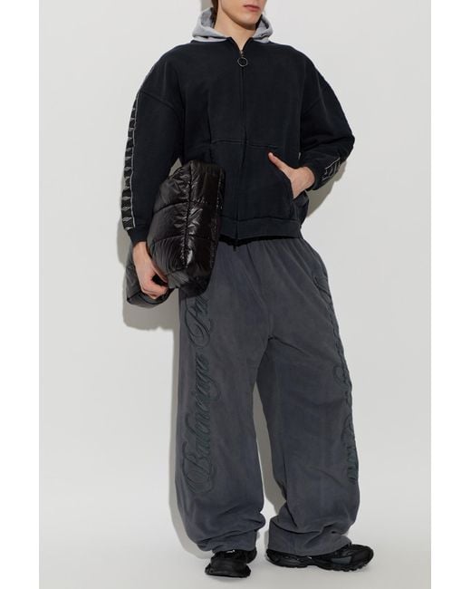 Balenciaga Blue Hoodie for men