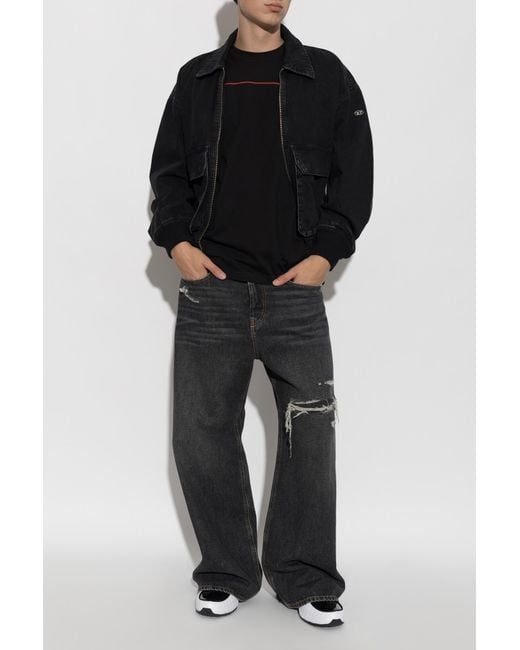DIESEL Black 'D-Rise' Jeans for men