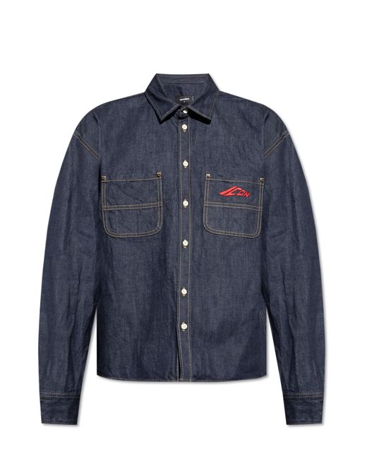 DSquared² Blue Denim Shirt for men
