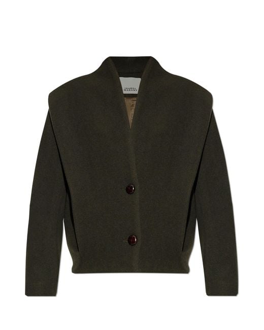 Isabel Marant Green Short Coat 'Dyogo'