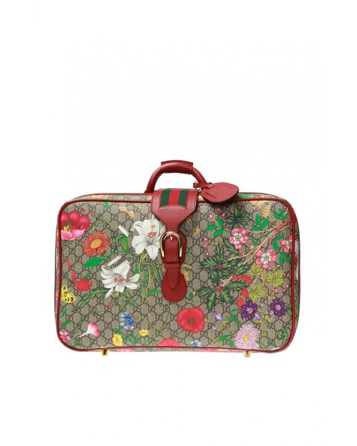 Gucci Multicolor 'flora' Printed Suitcase