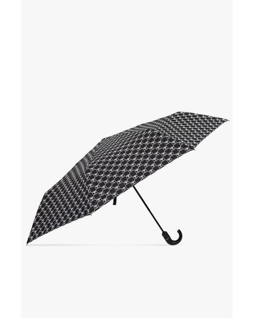 Moschino Gray Branded Umbrella