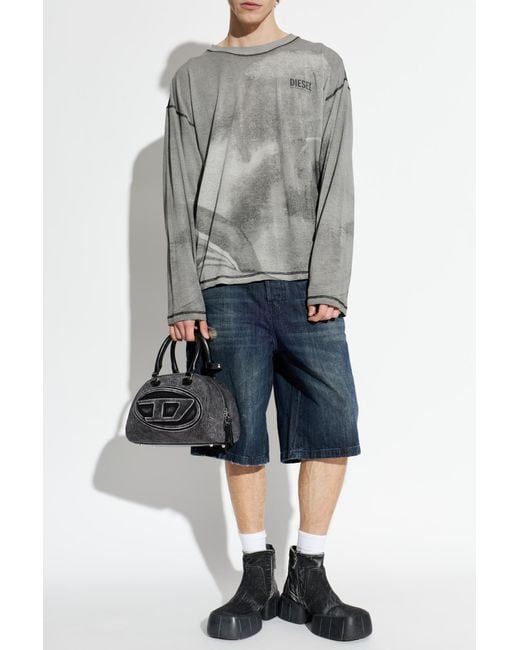 DIESEL Blue 'D-Livery-W-Short' Denim Shorts for men