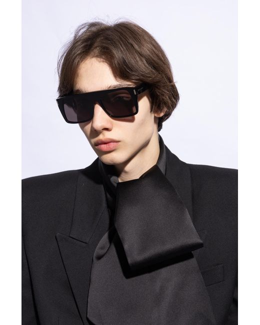 Saint Laurent Black 'Sl M136' Sunglasses