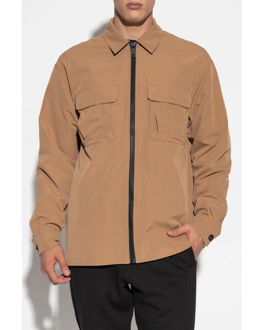 Versace Jeans Couture Black Jacket With Embossed Logo On The Back for men