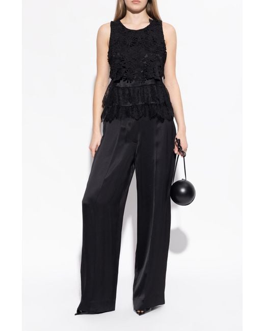 Lanvin Black Heeled Mules