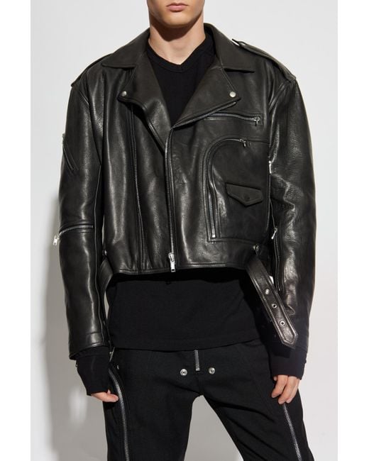 ジャケット・アウター Rick Owens 03aw leather jacket Rick Owens Leather Jacket 'Bauhaus' in Black for Men | Lyst UK