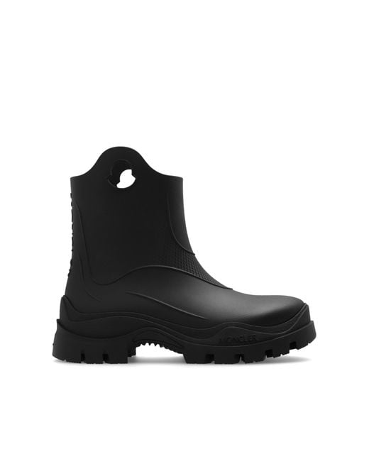 Moncler Black Misty Rubber Rain Boot