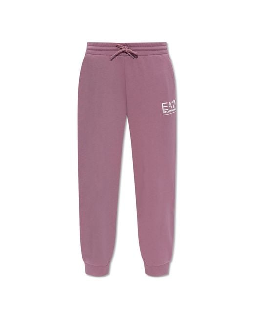 EA7 Purple Sweatpants From The 'Sustainability' Collection