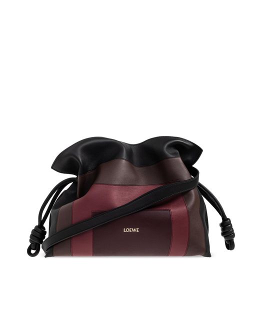 Loewe White Shoulder Bag "Flamenco"