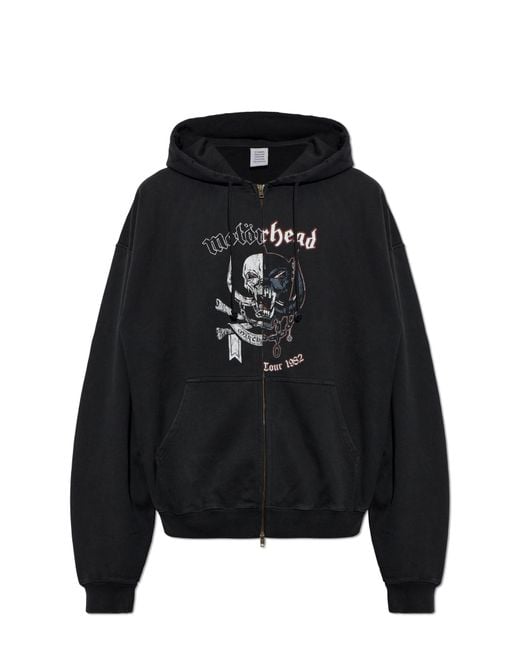Vetements Black Sweatshirt With Print for men
