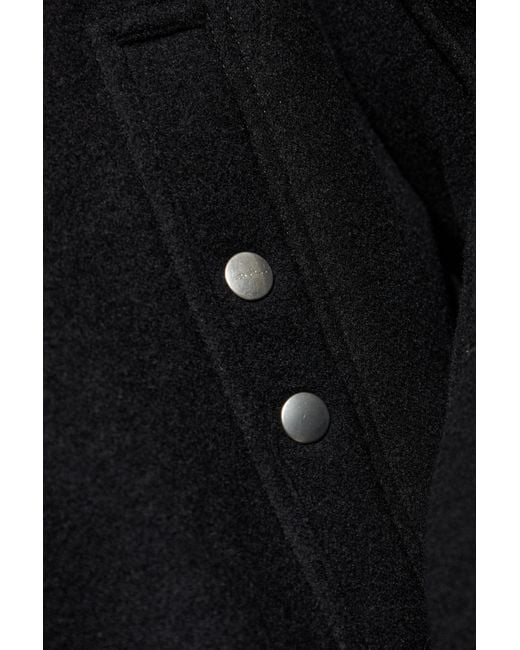 Rick Owens Black Wool Jacket 'Blixa Dracucollar' for men