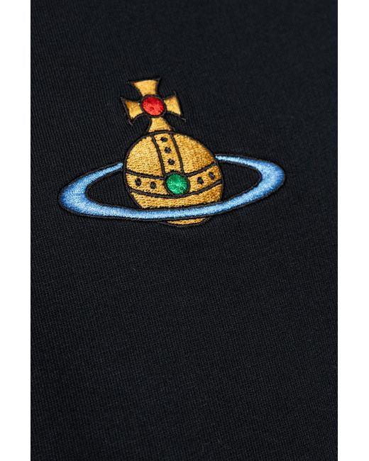 Vivienne Westwood Black Sweatshirt With Logo, for men
