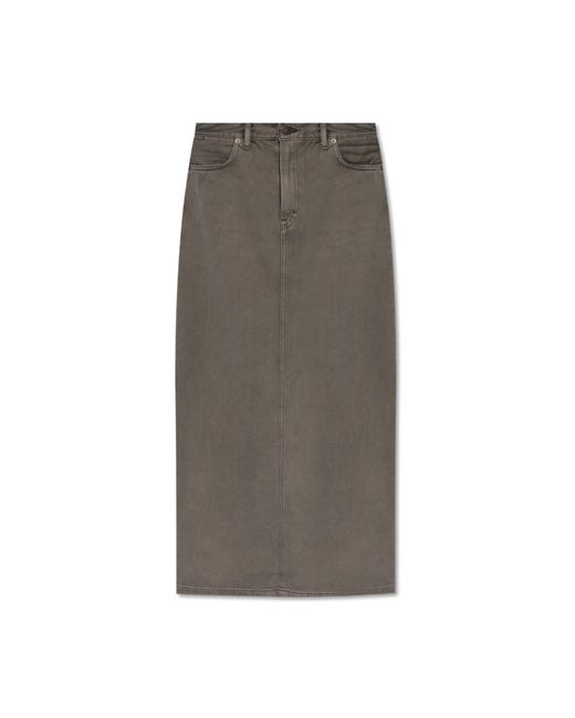 Acne Gray Denim Skirt