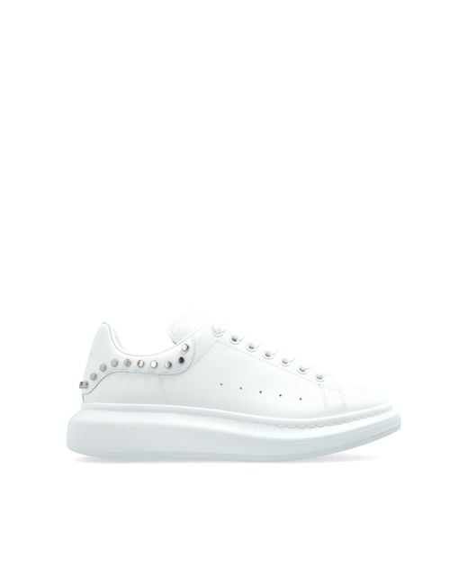 McQueen White Sports Shoes With Studs for men