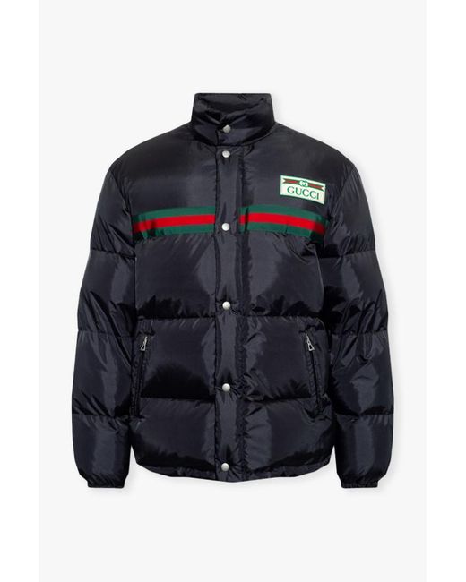 Gucci Down Jacket in Blue | Lyst UK
