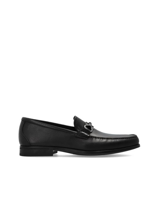 Ferragamo Black 'Supreme' Loafers Shoes for men