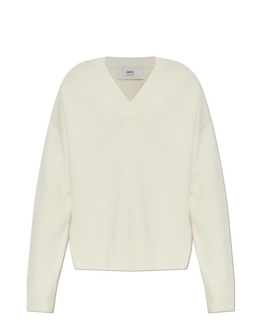 AMI Blue Sweater With Logo