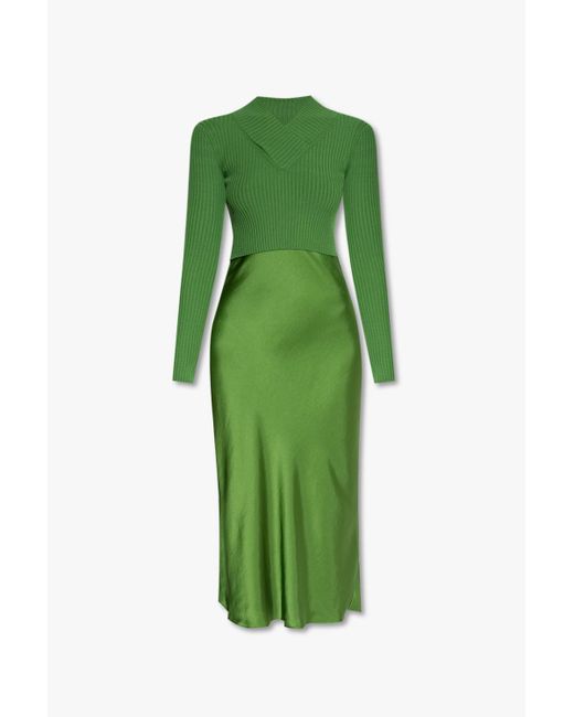 AllSaints Green 'hana' Dress & Sweater