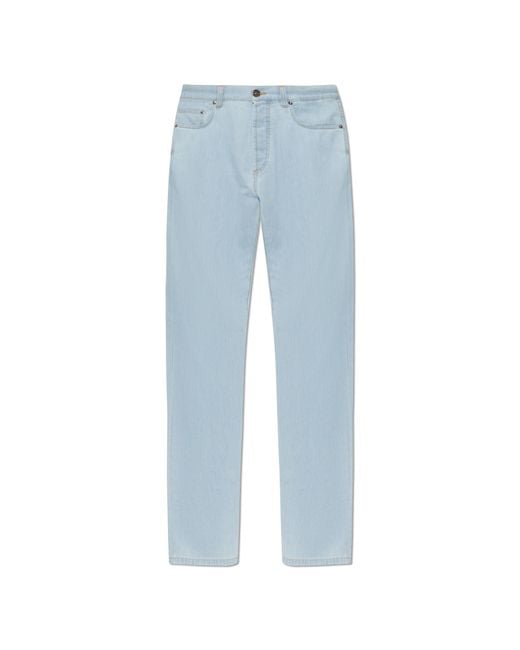 Versace Blue Straight-Leg Jeans for men