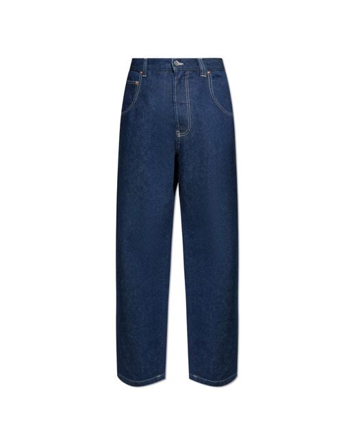 Vetements Blue Jeans With Topstitching for men