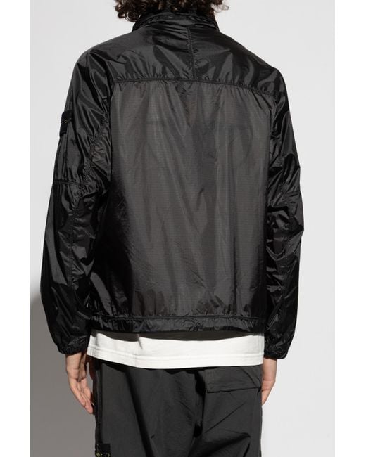 Stone Island Black 'Ripstop Light' Jacket for men
