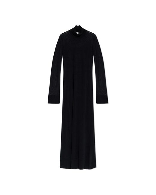 Totême  Black Dress With Flared Sleeves