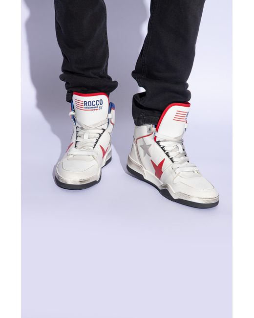 DSquared² White Spiker Sneakers for men