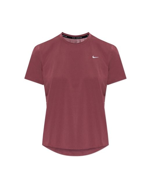 Nike Purple T-Shirt With Logo