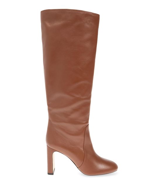 Stuart Weitzman Brown Heeled Boots 'Yuliana'